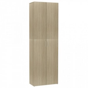 Dulap de birou, stejar Sonoma, 60x32x190 cm, PAL - V800300V - Img 2