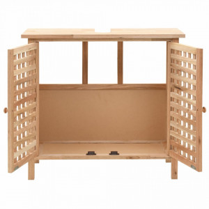 Dulap de chiuveta, lemn masiv de nuc, 66 x 29 x 61 cm - V247097V - Img 3