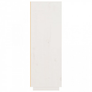 Dulap înalt, alb, 89x40x116,5 cm, lemn masiv de pin - V818216V - Img 4