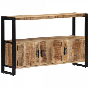 Dulap lateral, 120 x 30 x 75 cm, lemn masiv de mango - V247923V