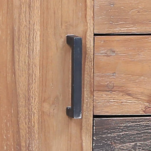 Dulap lateral, 140 x 30 x 75 cm, lemn masiv de tec - V285314V - Img 2