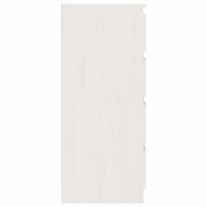 Dulap lateral, alb, 60x36x84 cm, lemn masiv de pin - V808104V - Img 4