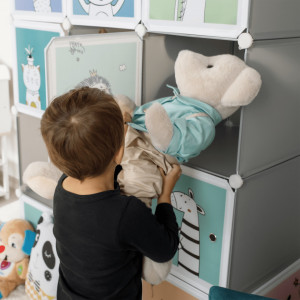 Dulap modular pentru copii, gri - TP288673 - Img 14
