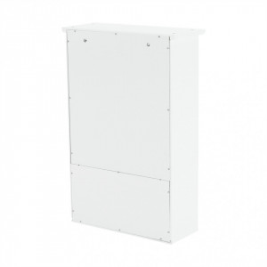 Dulap suspendat cu oglindă, alb, 40x16x60 cm - TP228293 - Img 17
