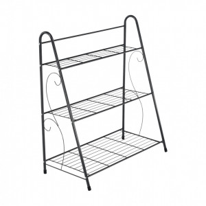 Etajeră, pantofar cu 3 rafturi, gri închis, 63x72x31 cm - TP275002 - Img 4