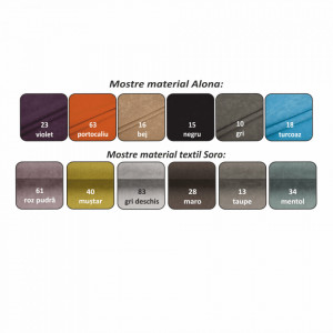 Fotoliu cu taburet, material textil cu modelul frunze verzi - TP149732 - Img 10
