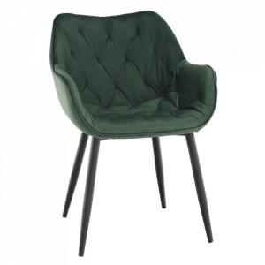 Fotoliu de design, material textil Velvet verde - TP265440 - Img 11