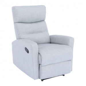 Fotoliu pentru relaxare, material textil gri deschis - TP127851 - Img 1