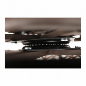 Fotoliu rotativ, scaun pivotant cu pernă, maro, 78x75x80 cm - TP258664 - Img 14