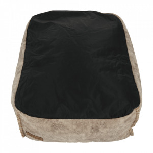 Fotoliu tip sac cu taburet, gri-maro - TP258168 - Img 15