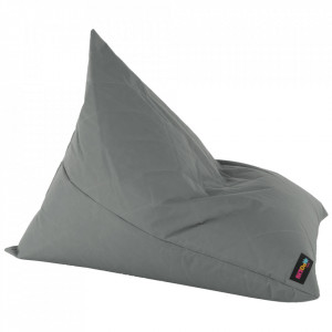 Fotoliu tip sac, material textil gri deschis, 90x110x90 cm - TP244337 - Img 11