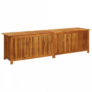 Ladă de depozitare grădină, 200x50x58 cm, lemn masiv de acacia - V316500V - Img 4