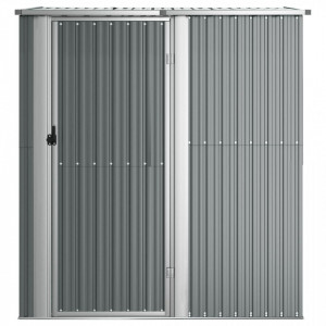 Magazie de grădină, gri, 180,5x97x209,5 cm, oțel galvanizat - V150904V - Img 3