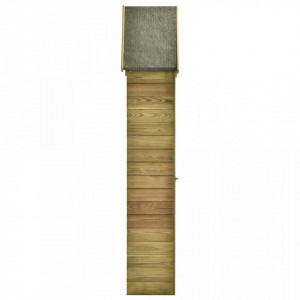 Magazie unelte de grădină cu ușă 77x28x178 cm lemn pin tratat - V46358V