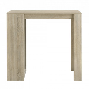 Masa-Bar elegant cu rafturi pentru bauturi Bristol, 110 x 50 x 103 cm, PAL, efect lemn stejar - P66800603 - Img 2