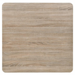 Masa bistro, MDF si otel, patrata, 80x80x75 cm, culoare stejar - V245614V - Img 4