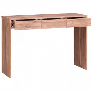 Masa consola, 110 x 35 x 75 cm, lemn masiv de tec - V287891V - Img 2
