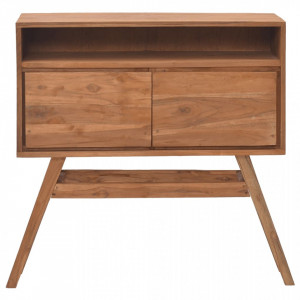 Masă consolă, 80x30x80 cm, lemn masiv de tec - V326135V - Img 3