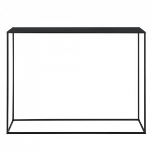 Masa consola de perete, 92 x 115 x 32 cm, negru mat - P65461662 - Img 4