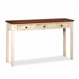 Masa consola Lemn masiv de sheesham si mango 120x30x76 cm - V245155V - Img 4