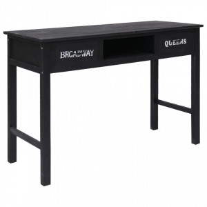 Masa consola, negru, 110 x 45 x 76 cm, lemn - V284161V