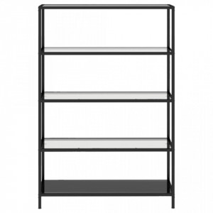 Masă consolă negru&transparent 100x36x168 cm sticlă securizată - V331638V - Img 3