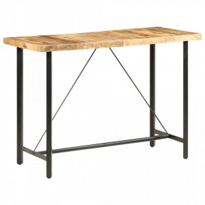 Masa de bar, 150x70x107 cm, lemn de mango nefinisat - V286612V