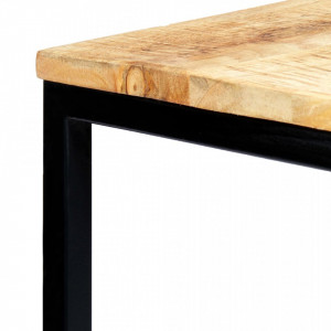 Masa de bucatarie, 120x60x75 cm, lemn masiv de mango nefinisat - V247812V - Img 3