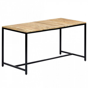 Masa de bucatarie, 140 x 70 x 75 cm, lemn masiv de mango brut - V247811V