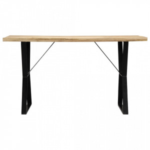 Masa de bucatarie, 140 x 80 x 76 cm, lemn masiv de mango - V247947V - Img 2