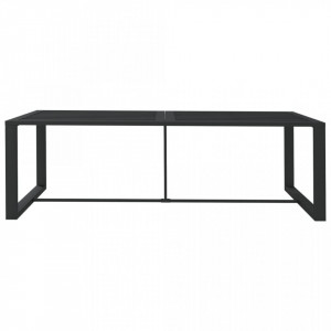 Masă de exterior, antracit, 120x60x66 cm, aluminiu - V318312V - Img 3