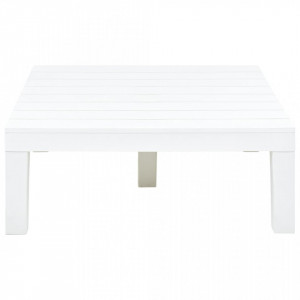 Masa de gradina, alb, 78 x 78 x 31 cm, plastic - V48827V - Img 4