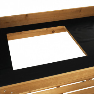 Masă de grădină cu chiuvetă, maro, 94x49x120 cm - TP298546 - Img 7