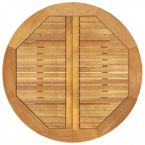 Masă de grădină, Ø85x75 cm, lemn masiv de acacia - V310299V - Img 4