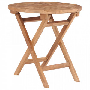 Masa de gradina pliabila, 45 cm, lemn masiv de tec - V48976V