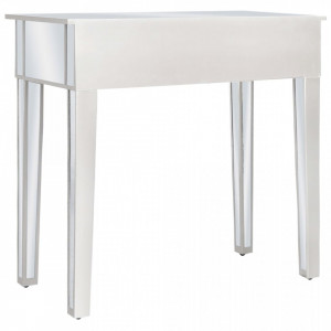 Masă de toaletă tip oglindă cu scaun, MDF și sticlă - V246661V - Img 4