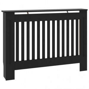 Masca pentru calorifer, negru, 112 x 19 x 81 cm, MDF - V288174V - Img 2