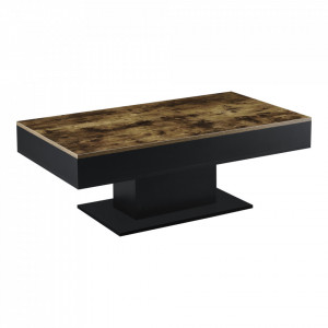 Masuta cafea cu blat mobil efect lemn/negru - P71671923 - Img 4