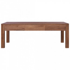 Masuta de cafea, 110 x 60 x 40 cm, lemn masiv de tec - V289079V - Img 3