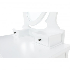 Măsuţă de toaletă cu scaun, alb, 72 cm - TP228273 - Img 8