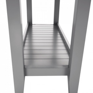 Măsuţă, masă tip consolă nuc și gri 80x30x80 cm - TP280949 - Img 13