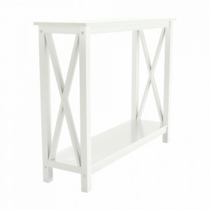 Măsuţă tip consolă, albă, 100x80x30 cm - TP251565 - Img 6