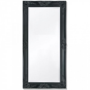 Oglinda de perete in stil baroc, 100 x 50 cm, negru - V243682V - Img 1