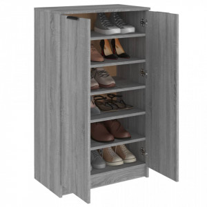 Pantofar, gri sonoma, 59x35x100 cm, lemn compozit - V817109V - Img 4