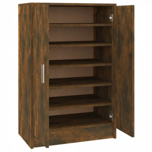 Pantofar, stejar fumuriu, 60x35x92 cm, lemn prelucrat - V816011V