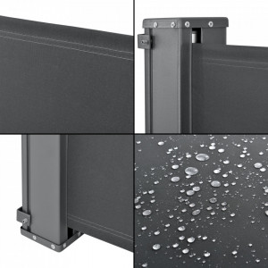 Paravan solar retractabil, 300 x 160 cm, gri - P56718027 - Img 4