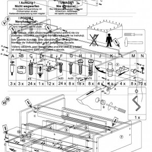 Pat, 90x200 cm, culoarea fag - TP3012355 - Img 3