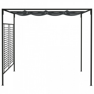 Pavilion cu acoperiș retractabil, antracit, 4x3x2,3 m, 180 g/m² - V313625V - Img 3