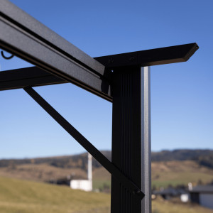 Pergola cu acoperiş glisant, aluminiu, 290x290x215 cm - TP297576 - Img 16