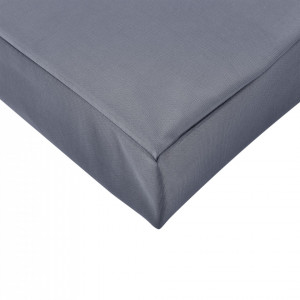 Perna decorativa/burete cu husa pentru mobilier paleti HTSK-2206, 120 x 80 x 10 cm, 67% PVC / 33% Polietilena, gri inchis - P58673328 - Img 3